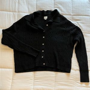 Button Up Collared Sweater